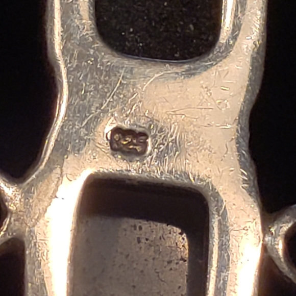 Signed Starborn SS double row Druzy quartz, moonstone& gemstone toggle bracelet - Picture 5 of 5